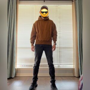 Like New Men’s Size Small(Youth Sz Large) Yeezy X Gap Heavy Thread Hoodie Brown